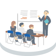 防災センター研修のイラストイメージ